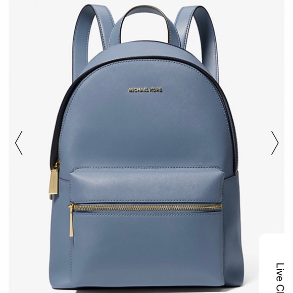 NWT! Michael Kors Sally Medium Saffiano Leather 2-In-1 Backpack with print case - Picture 9 of 12